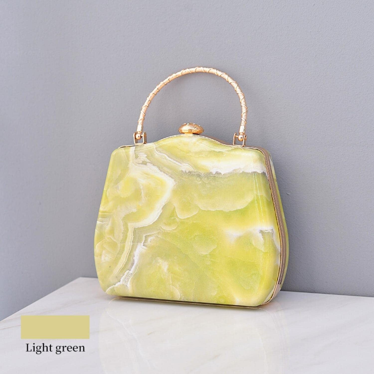 VISMIINTREND Stylish Acrylic Marble Clutch Sling Hobo Handbags for Women & Girls| Side Shoulder Purse for Birthday, Cocktail Party, Wedding, Anniversary Gift for Wife, Rakhi Gifts for Sister/Bhabhi