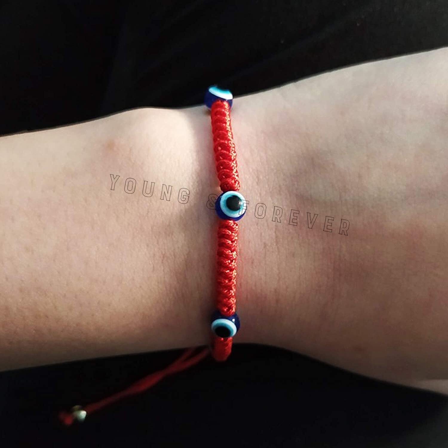 Young & Forever Gift Rakhi Gift for Brother Rakhi Gift Evil Eye Rakhi Red Five Evil Eye Bracelets for Women Evil Eye Anklet for Women Evil Eye Bracelet for Men Nazariya Bracelet for Women Nazariya anklets