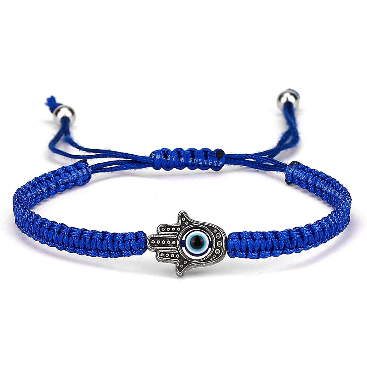 Young & Forever Gift Rakhi Gift for Brother Evil Eye Rakhi Blue Hamsa Evil Eye Bracelets for Women Evil Eye Anklet for Women Evil Eye Bracelet for Men Nazariya Bracelet for Women Nazariya anklets