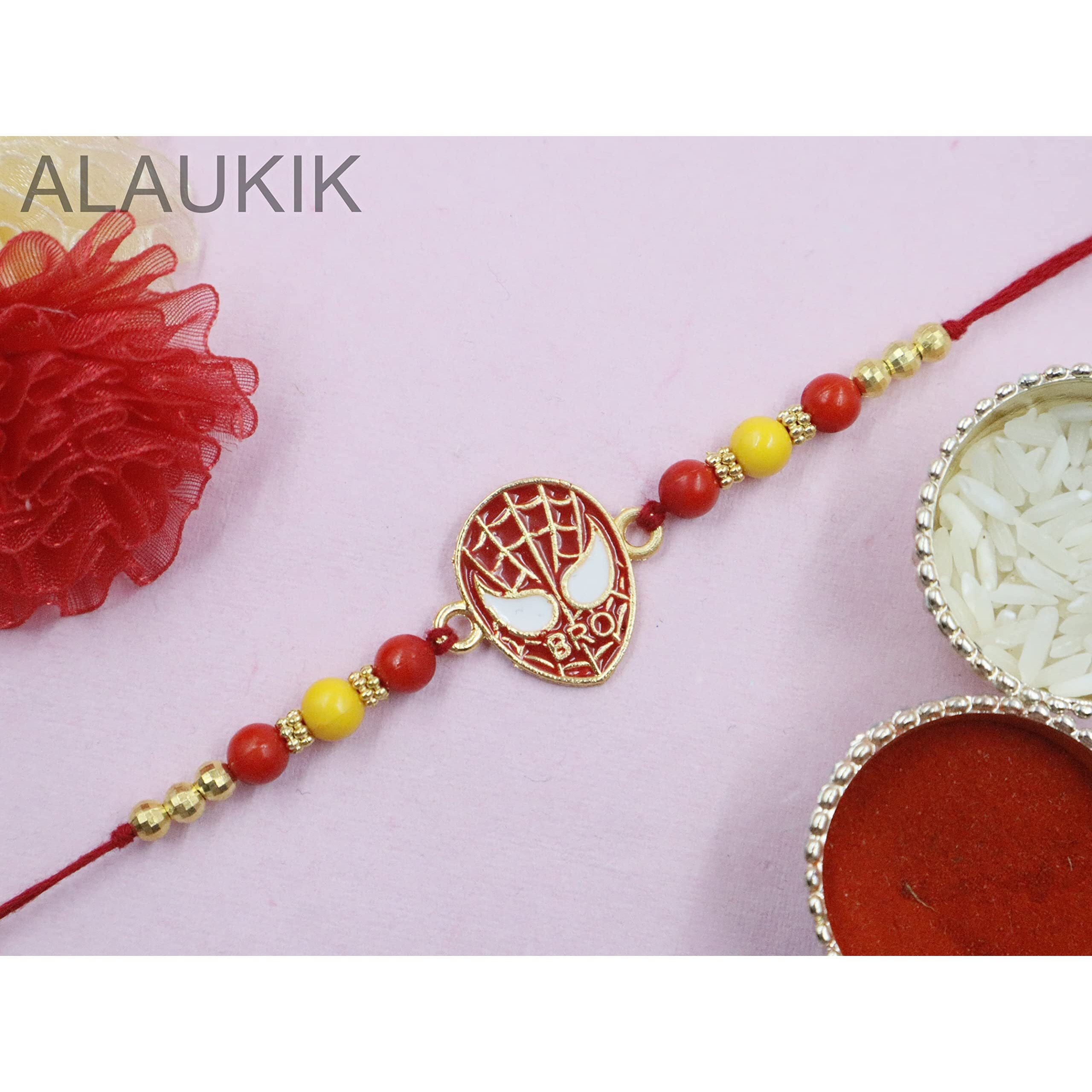 Alaukik Kids Cartoon Rakhi/Toy Rakhi for Kids Brother/Sister - Rakhi with Roli Chawal