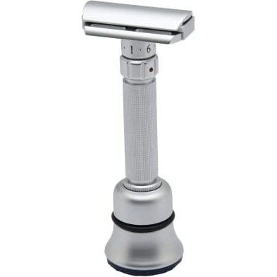 Pearl Flexi Adjustable Safety Razor Version V12 - Reusable Metal Razor made of 100% Brass | Adjustable from 1 to 6 Eco Friendly Double Edge Razor for Men | Mens Shaving Razor for Rakhi Gift Option