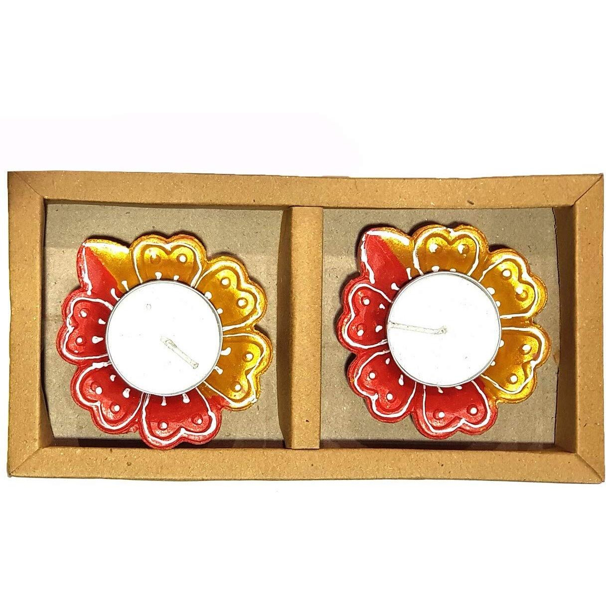 Ferrero Rocher Rakhi Gift Combo - 24 Pcs Gift Box Chocolates With 2 Pcs Of Handmade Diyas - 300 Gm