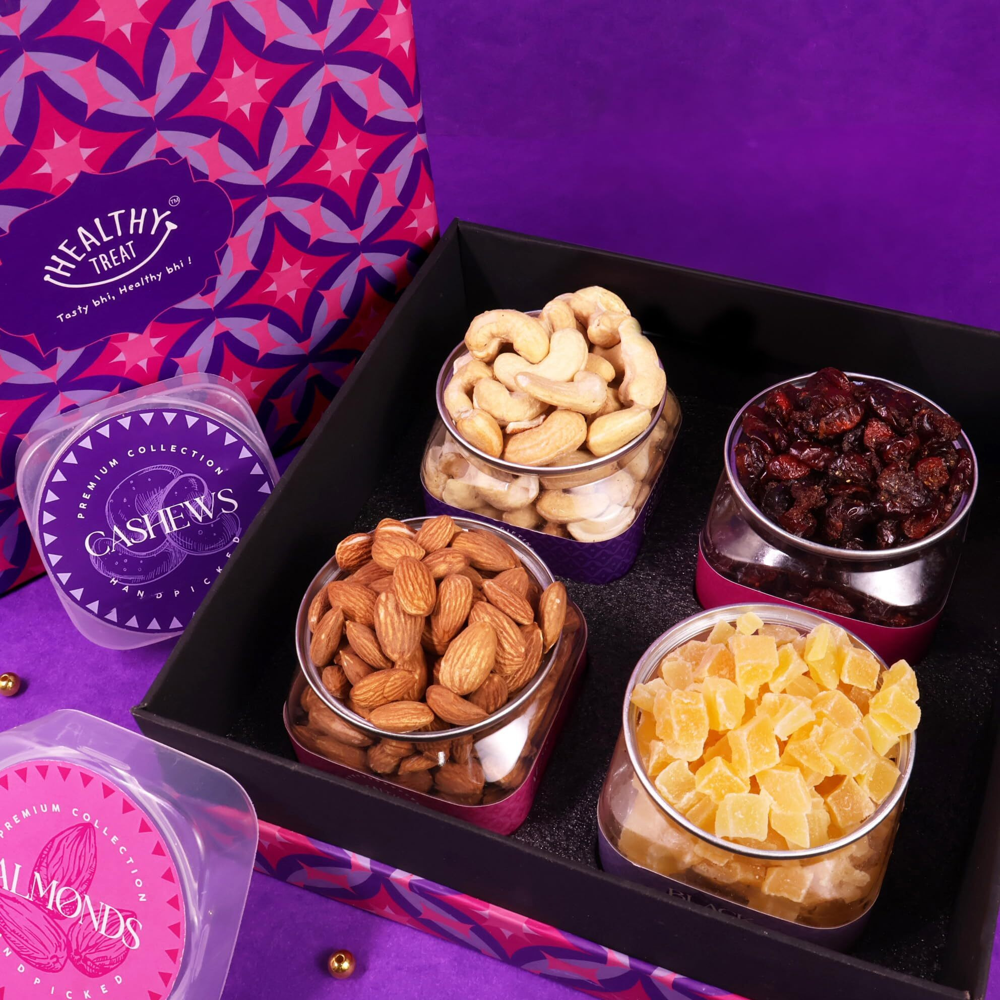 Healthy Treat Gladbites Berries and Dry Fruit Rakhi Gift Hamper | Rakhi gifts for Brother and Sister | Festival Gift Hamper | Birthday, Anniversary Gift Hamper | Rakhi Gift Box | Raksha Bandhan Gift Hamper | Roasted Dry fruits & Berries Gift Box Hamper