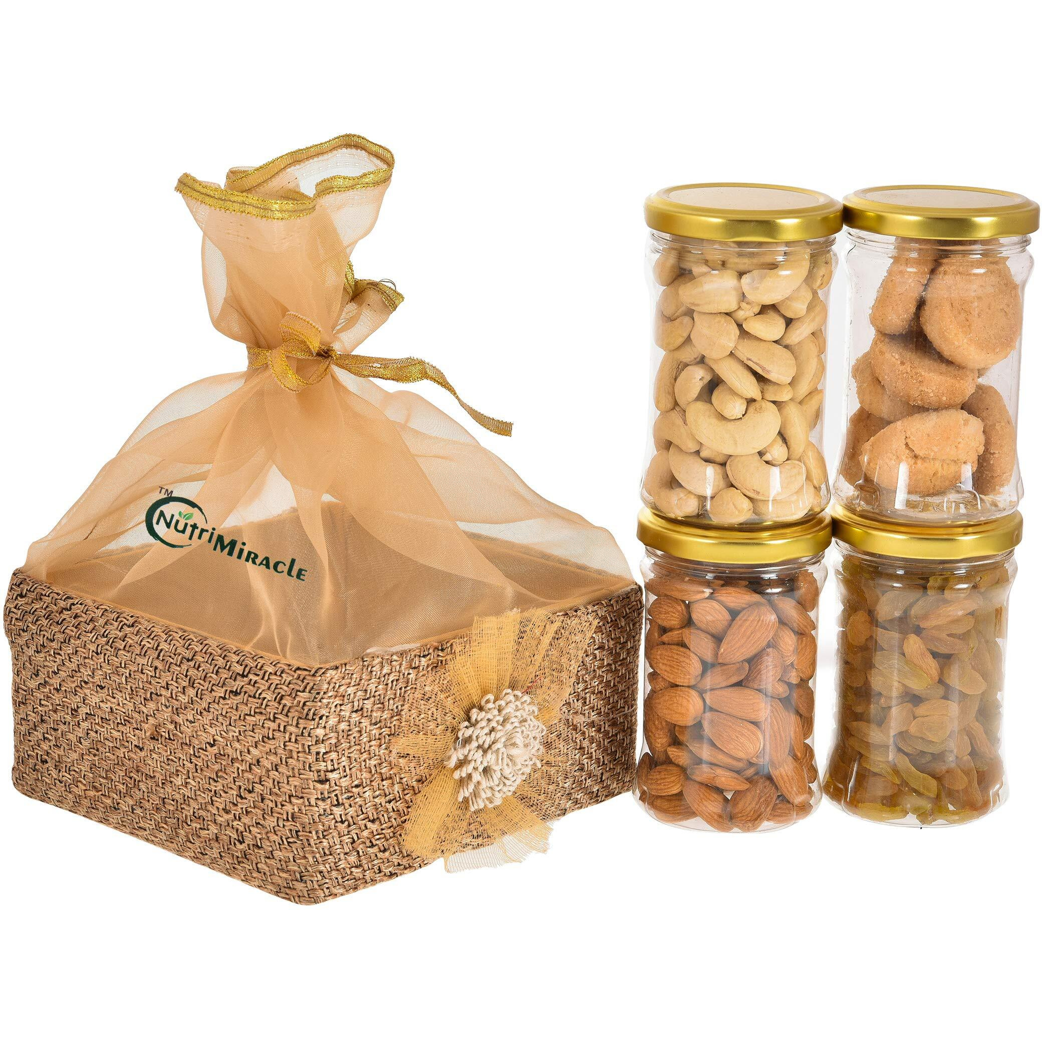 NUTRI MIRACLE Rakhi Gift Hamper for Brother|Sister |Festive Gifts with Dry Fruits|Birthday and Anniversary