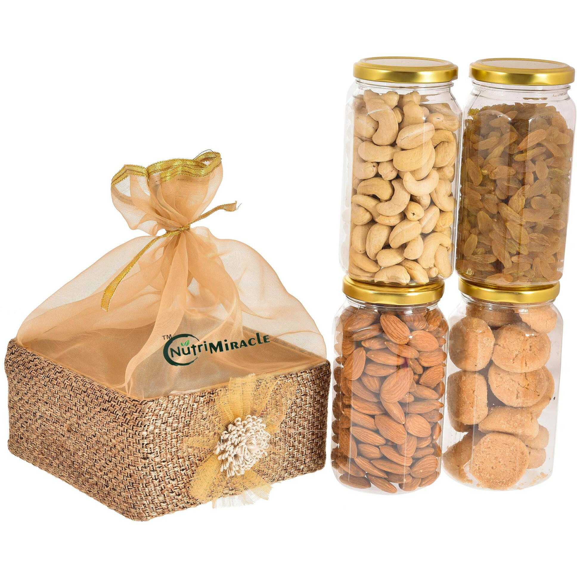 NUTRI MIRACLE Nuts Gift Basket For Rakhi,Birthday and Anniversary gift |Best Festive Gift