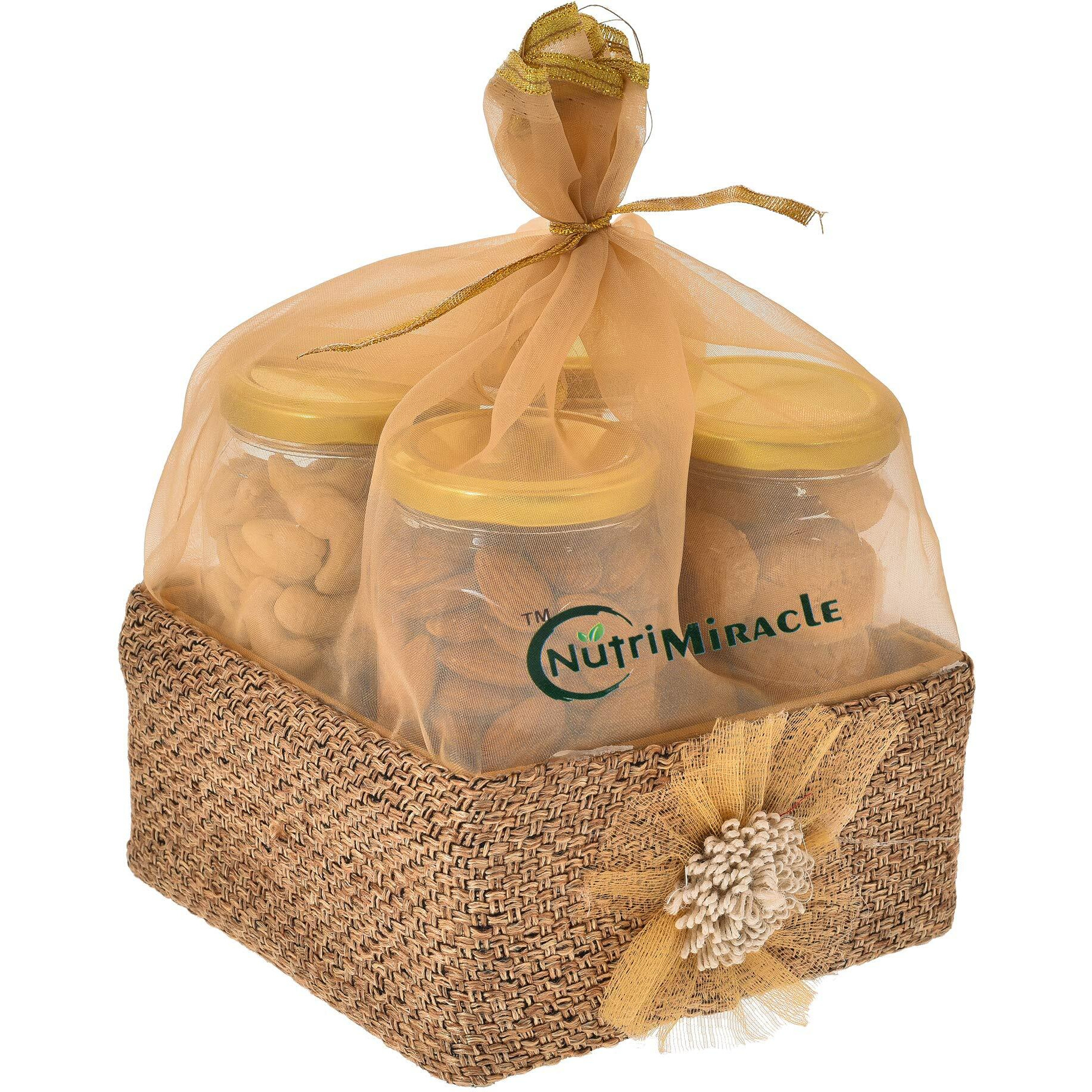 NUTRI MIRACLE Nuts Gift Basket For Rakhi,Birthday and Anniversary gift |Best Festive Gift