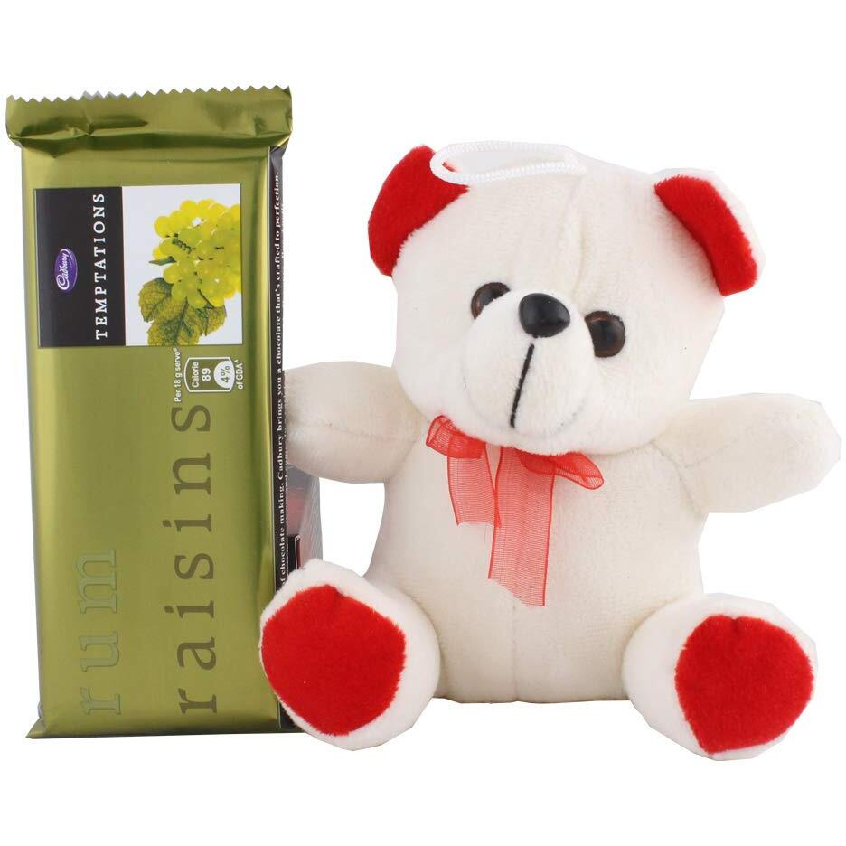 Astonished Retail Temptation Chocolate with Cute Teddy | Chocolate Gift for Rakhi, Diwali, Christmas, Birthday, Anniversary, Holi., 1