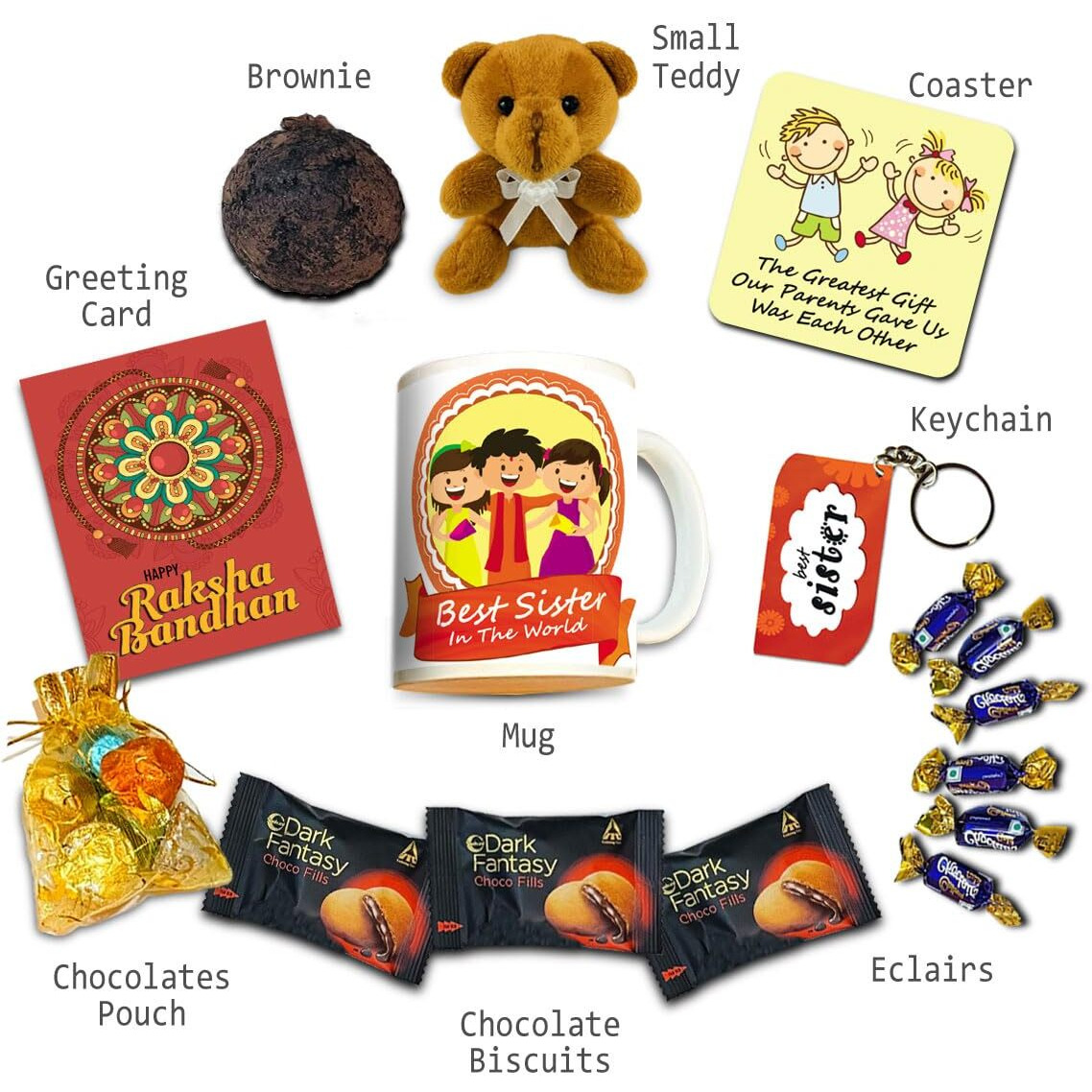 exciting Lives Rakhi Gift Hamper For Sister - Gift for Raksha Bandhan, Rakhi, Birthday - Gift for Sister, Cousin, Friend, Rakhi Gift