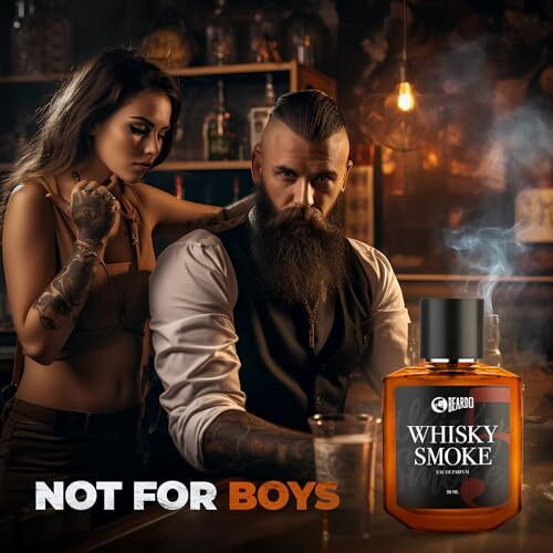 Beardo Whisky Smoke Perfume For Men, 50Ml X 2 | Eau De Parfum | Strong Long Lasting| Spicy, Woody Oudh | Body Spray For Men | Gift For Husband And Boyfriend | Rakhi Gift For Brother | Gift For Friends