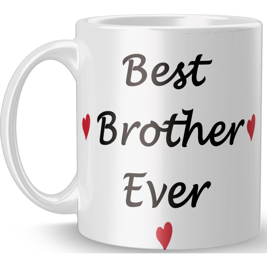 Sahu Kraft Gifts Happy Rakshabandhan Printed Mug with (2 Dora Rakhi, Roli Chawal, Card) Brother Sister, Raksha Bandhan Gifts Rakhi Mug (D42-D37) Ceramic Coffee Mug 325ml