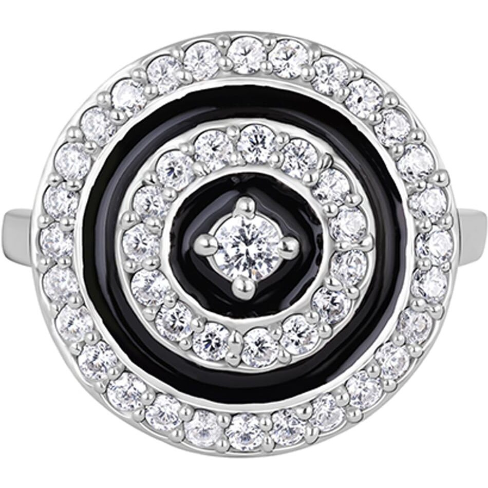 GIVA 925 Silver Midnight Halo Ring, Fixed Size,US-6 | Rakhi Rakshabandhan Gift for Sister Bhabhi, Gifts for Women & Girls | With Certificate of Authenticity and 925 Stamp | 6 Months Warranty*