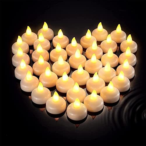 Finalize LED Light Diya with Water Sensor | Water Sensor Electric Diya | Home Decor Floating Lamp| Sensor Light Electric Candle | Pooja Room Decoration Items for Diwali & Home Decoration- (Set of 10)