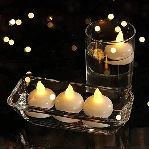 Finalize LED Light Diya with Water Sensor | Water Sensor Electric Diya | Home Decor Floating Lamp| Sensor Light Electric Candle | Pooja Room Decoration Items for Diwali & Home Decoration- (Set of 10)