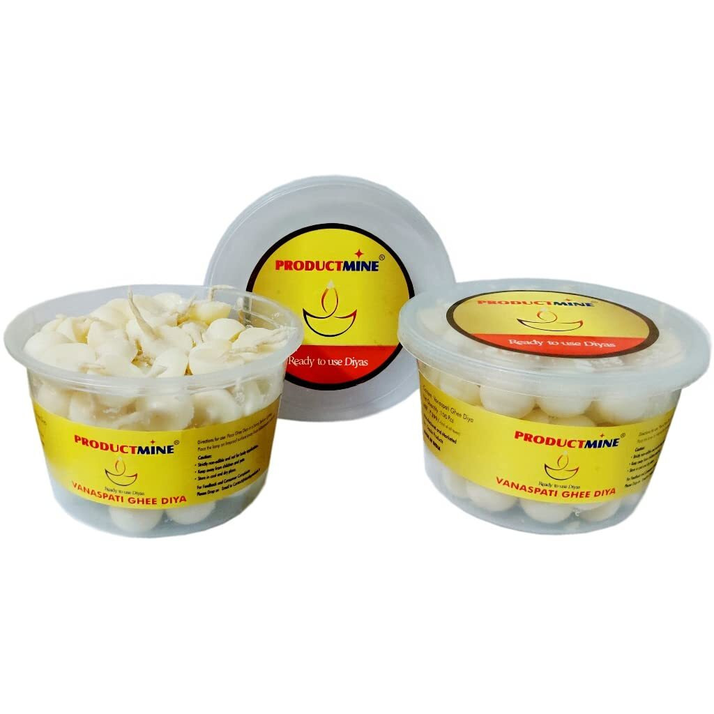 PRODUCTMINE Ghee Diya Batti for Pooja Cotton Wick for Puja and Special Occasions (200 Diyas)