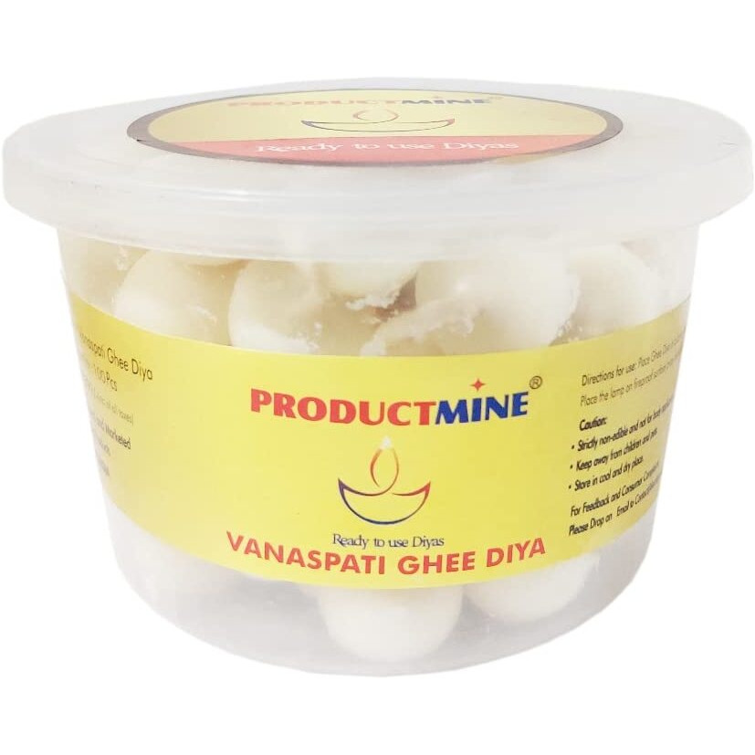 PRODUCTMINE Ghee Diya Batti for Pooja Cotton Wick for Puja and Special Occasions (100 Diyas)