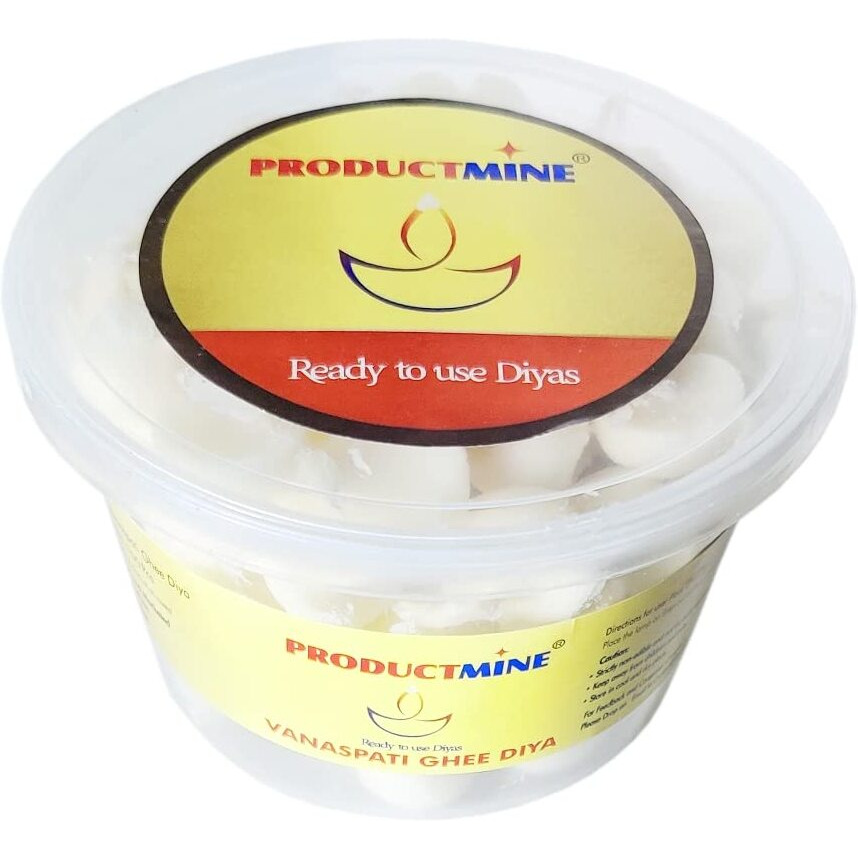 PRODUCTMINE Ghee Diya Batti for Pooja Cotton Wick for Puja and Special Occasions (100 Diyas)