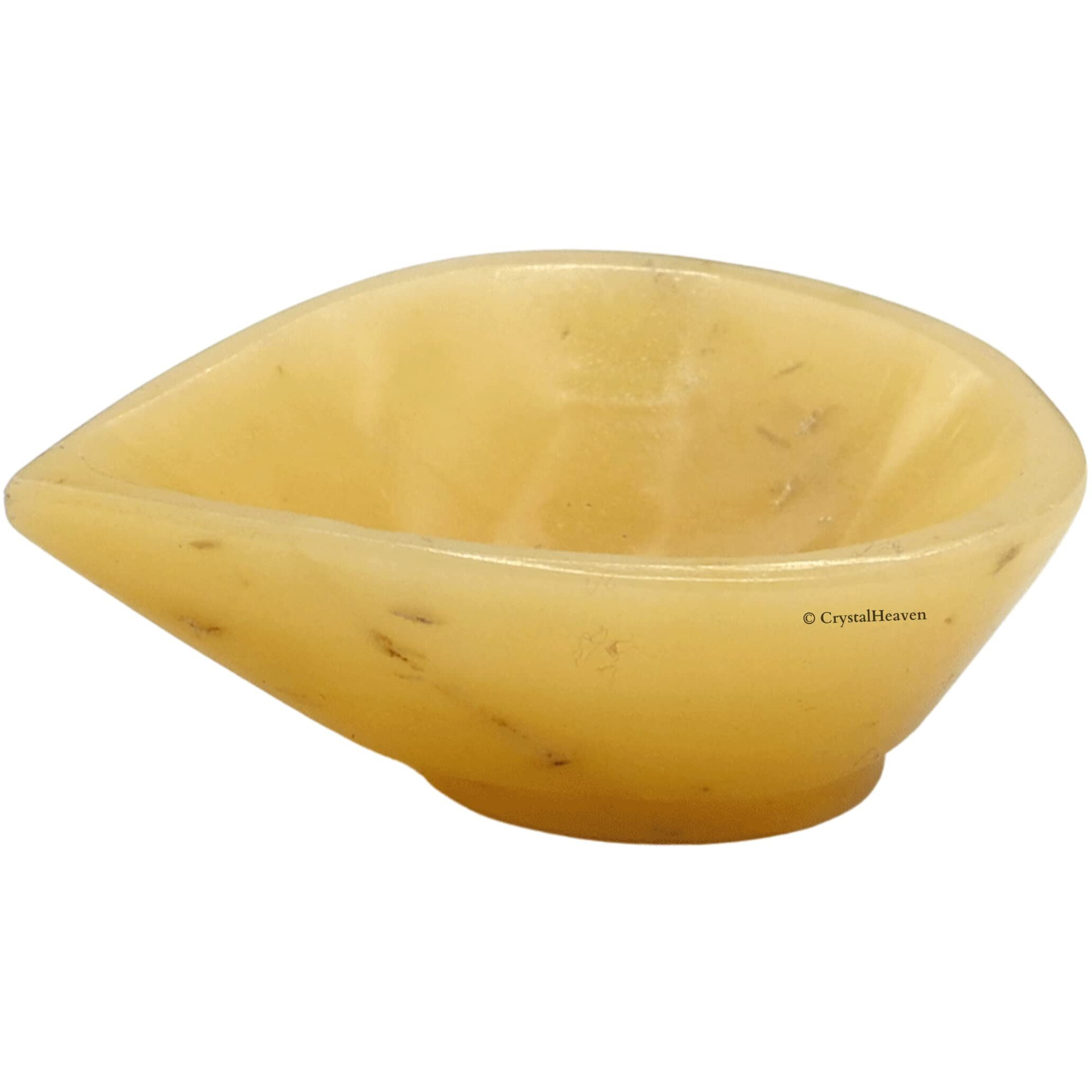 Certified Diwali Diyas for Decoration for Home, Gemstone Diya for Diwali Decorations and Navratri Decoration - Unique Diwali Decoration items for Home Decor Gift Items (1 Batti, Yellow Aventurine)