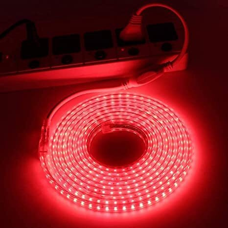 Gesto 3 Meter Rope Led Strip Lights  Outdoor Lights waterproof for Balcony Decoration,Home Decor & Interior Decoration | Decorative Lights for Diwali Decoration,Cove Light for ceiling (Red)