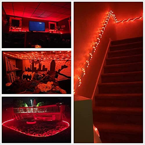 Gesto 10 Meter Led Strip Lights  Ceiling Lights for Home Decoration,Rope led Light for Balcony Decoration Outdoor Lights Waterproof | Fairy Lights for Home Decor,Birthday,Diwali Decoration(Red)