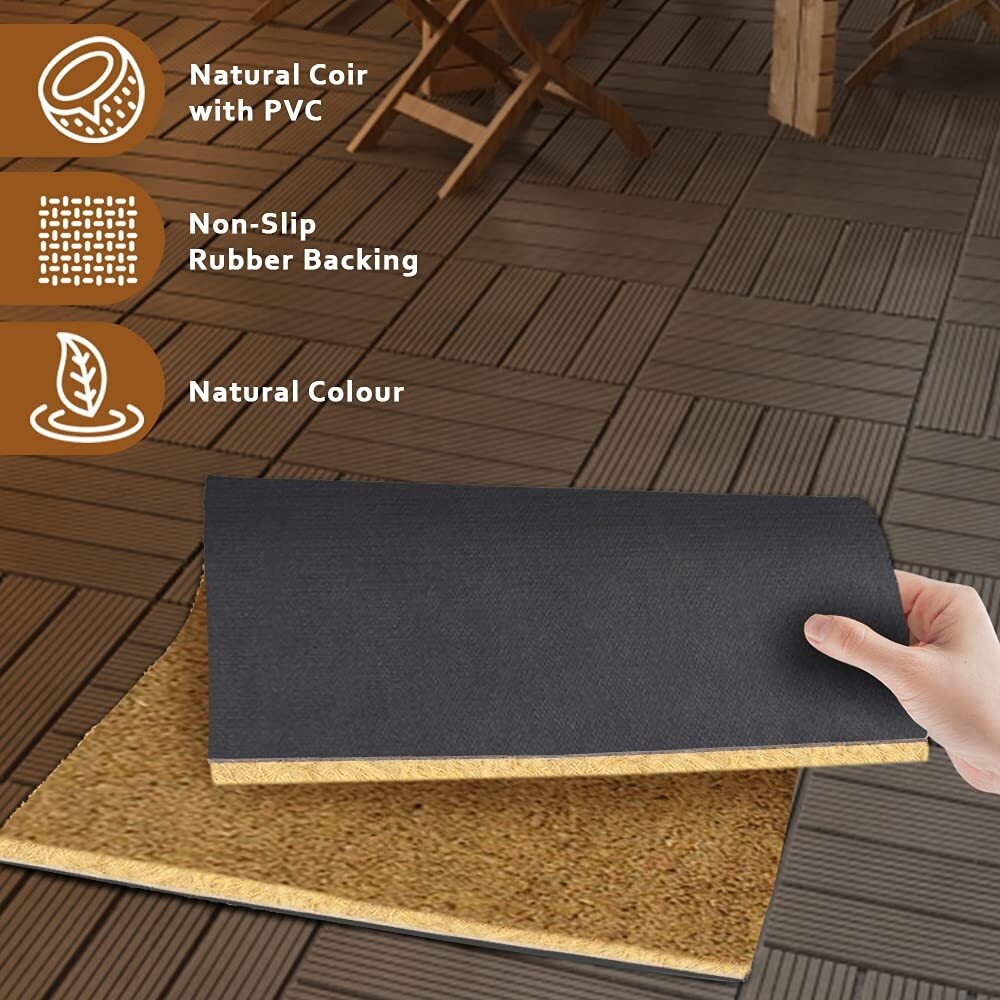 Onlymat Natural Coir Rectangular Doormat With Anti-Slip Rubber Back For Indoor, Outdoor, Patio, Home, And Office - Handcrafted, Large, And Thick Plain Design Mats For Entryway Decor, Beige,90 X 60Cm