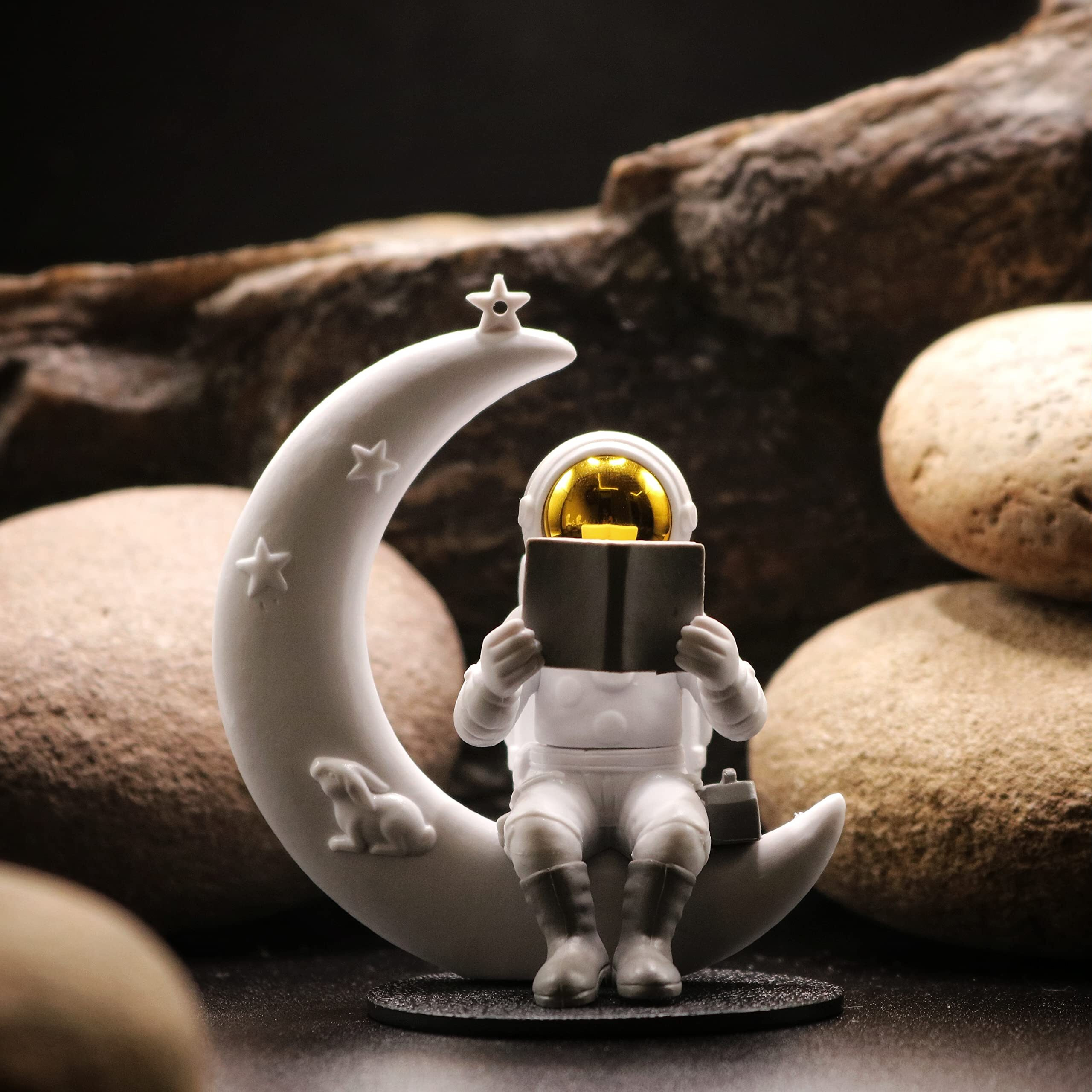 Street27 Cute Outer Space Astronaut Figurine Action Figure Toys Statue for Showpiece Home Living Room Decor Office Desktop Decoration Car Dashboard, Kids Birthday Party Gift