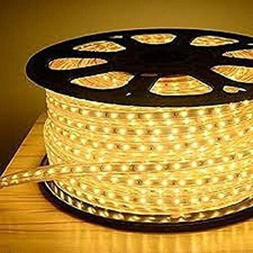 Desidiya 3 Meter LED Rope Light for Decoration-Waterproof Decorative Lights,Cove Light for Ceiling LED Pipe Light for Home Decor | Led Strip Lights for Diwali Decoration,Birthday (Warm White)