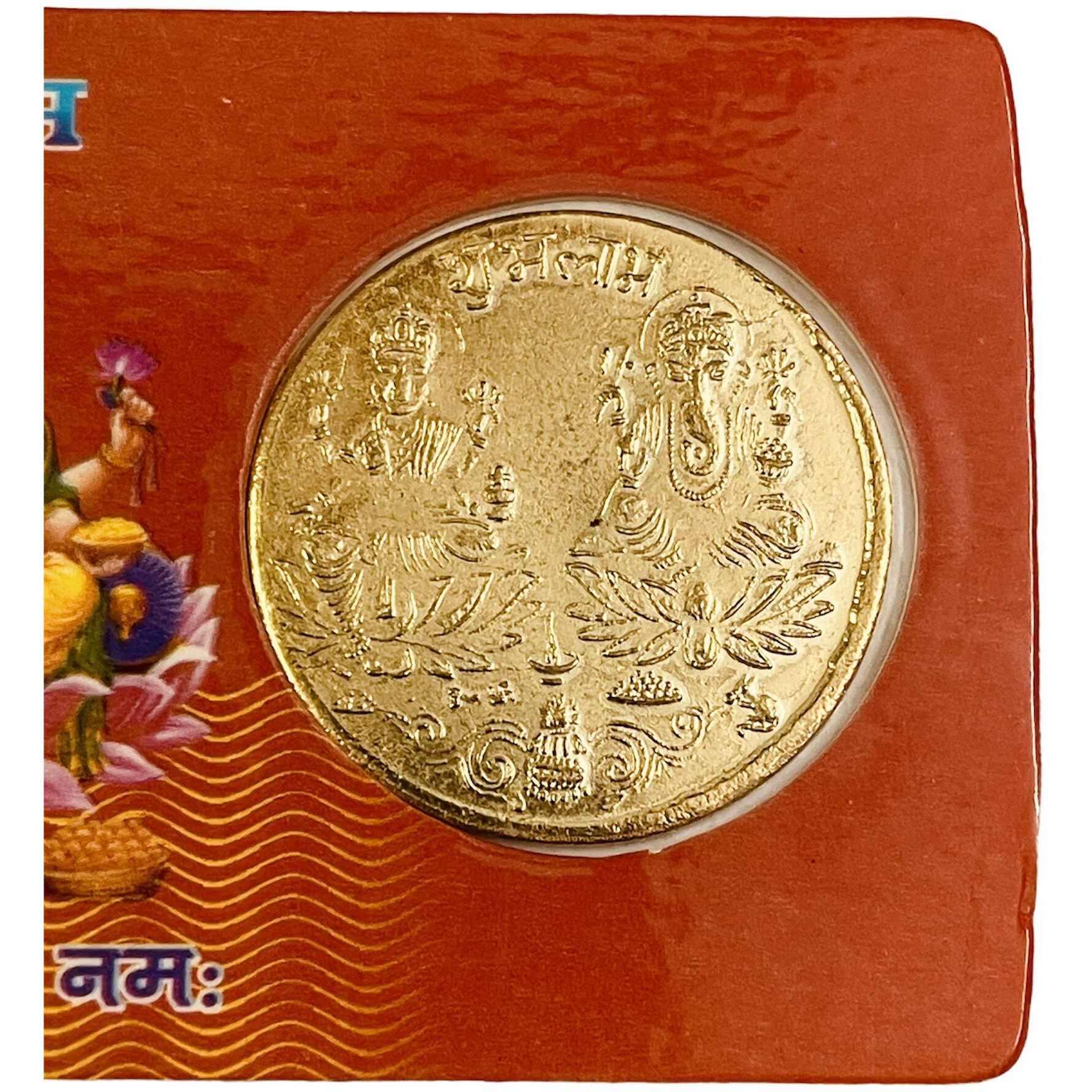 KRIWIN Laxmi Ganesh Coin (ATM Card Coin) for Wealth and Prosperity, Cash Box, Purse, Wallet