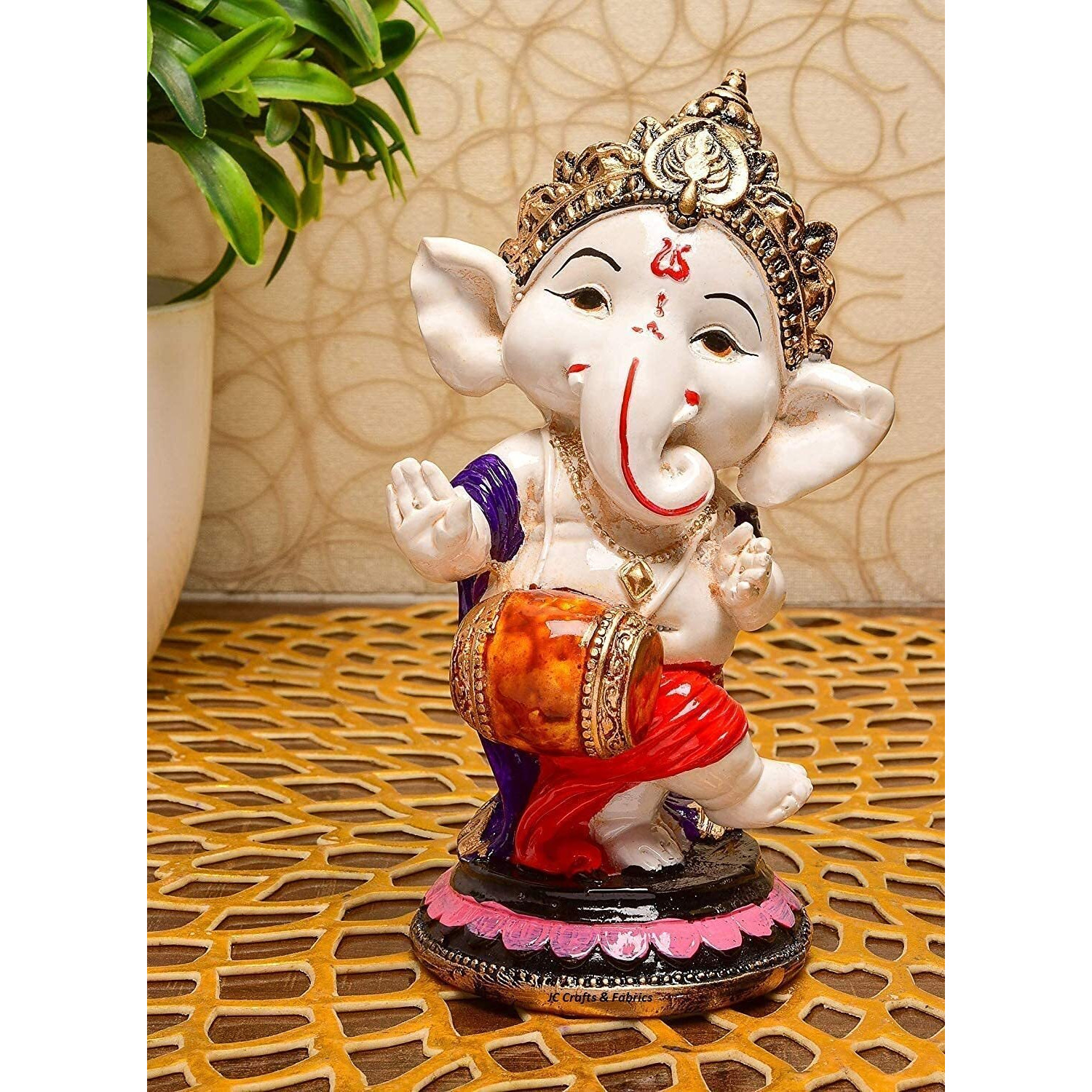 MOSTOS  Brings Superior - Dancing Ganesha Idols for Home Decoration - Ganpati Idols for Home Decor - (Size L x B x H  3 x 3 x 6.2 inches) (Model 7)