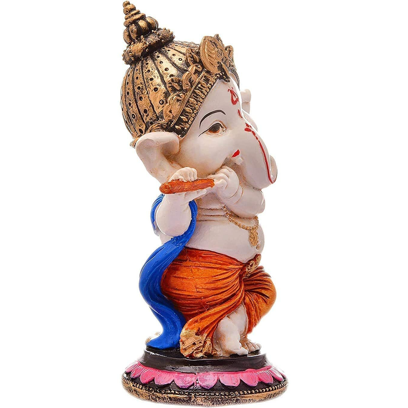 MOSTOS  Brings Superior - Dancing Ganesha Idols for Home Decoration - Ganpati Idols for Home Decor - (Size L x B x H  3 x 3 x 6.2 inches) (Model 19)