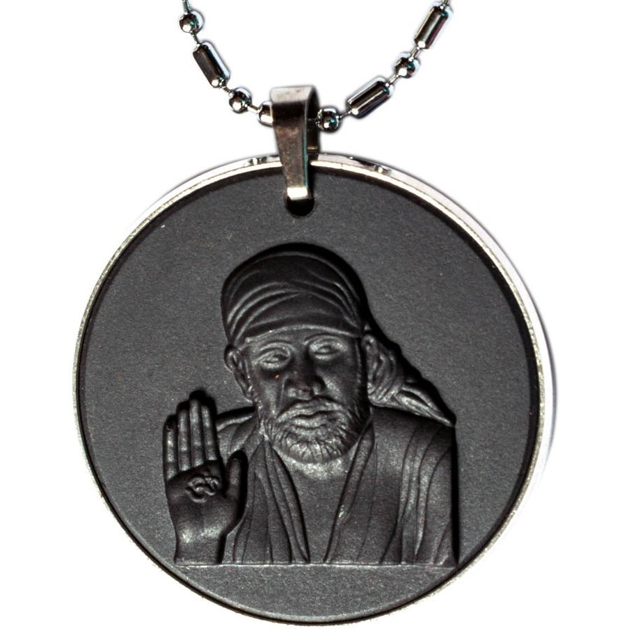 Aarogyam Energy EMF Neutralizer Negative Ions Quantum Science Scalar Energy Necklace Pendant (Scalar Pendant (Ganesh ji + Saibaba))