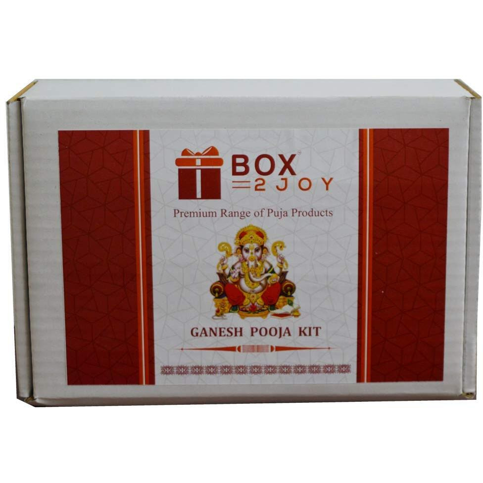 Box2Joy - Making Occasions Special - Ganesh Chaturthi Pooja Kit - 35+ Items