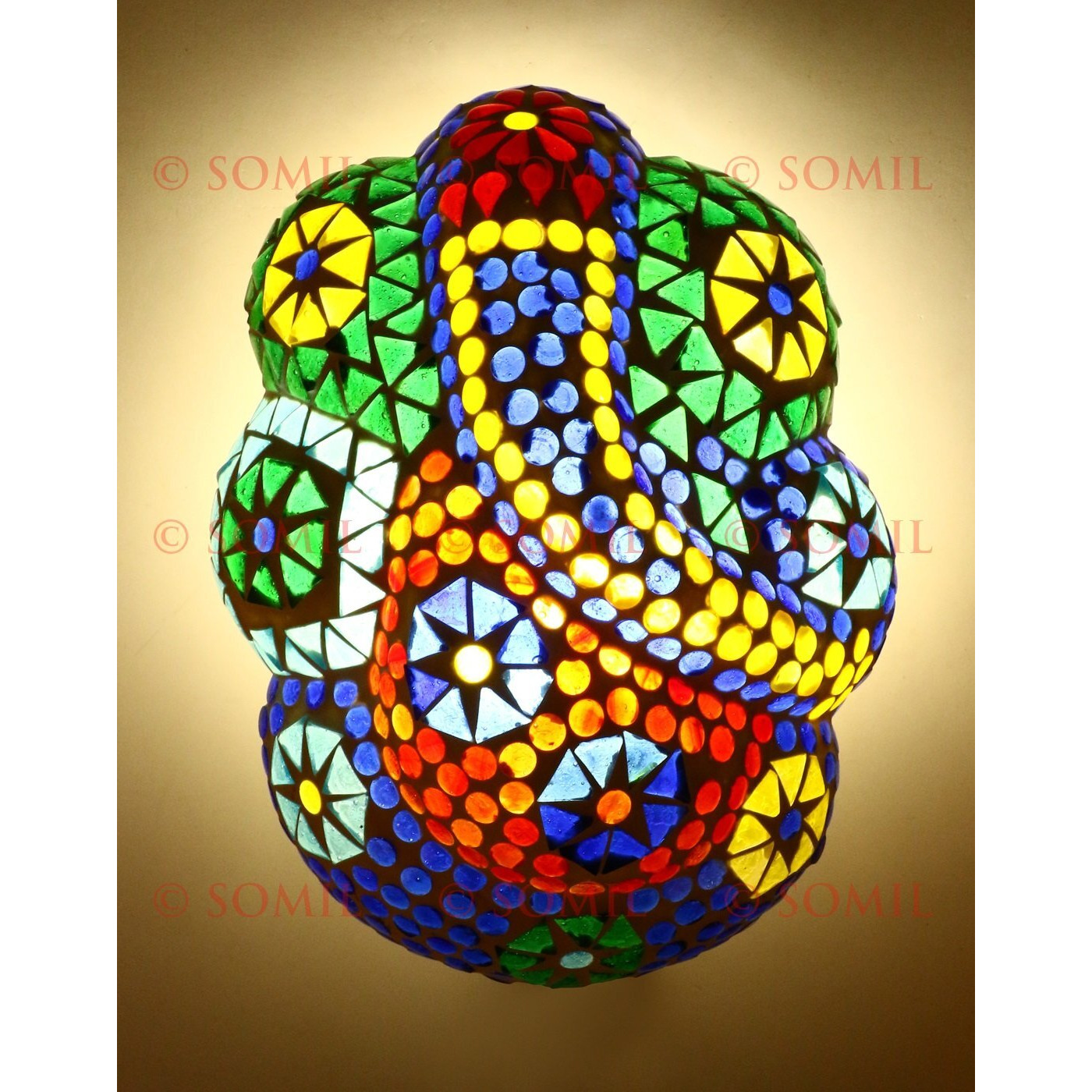 Somil Devine Blessing God Ganesh Wall Lamp Light with All Fixture, Compatible with 5 to 60 Watt LED