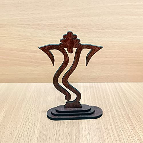 Sunder Kaya Shri Ganesh Wooden Texture Car Dashboard (Inside Keychain Free) Idol Statue, Accessories Gift House Home Office Desk Table Dcor - Pack of 1