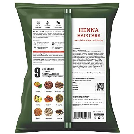 Jiva Henna Hair Care Mehendi 200 gm | Relieve Dull, Dry, & Frizzy Hair, Dandruff, Hair Loss, And Itchy Scalp | Nourishes and Strengthens Hair Follicles and Root | Balances Doshas (Pack Of 2)