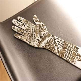 ENBY Reusable Washable Acrylic Hand for Mehendi Practice (PACK OF 4)