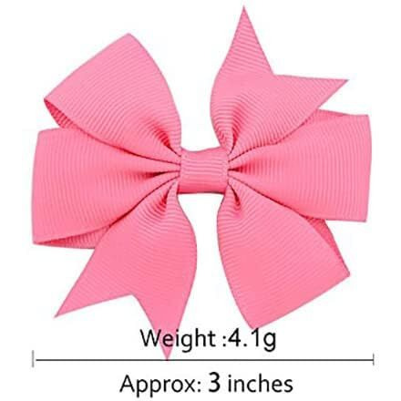 SNOWIE SOFT 20 Pcs Hair Bows 3 Inch Grosgrain Ribbon Baby Girls Hair Clips Alligator Barrettes/ Accessories For Infants Toddlers Kids Teens,Multi