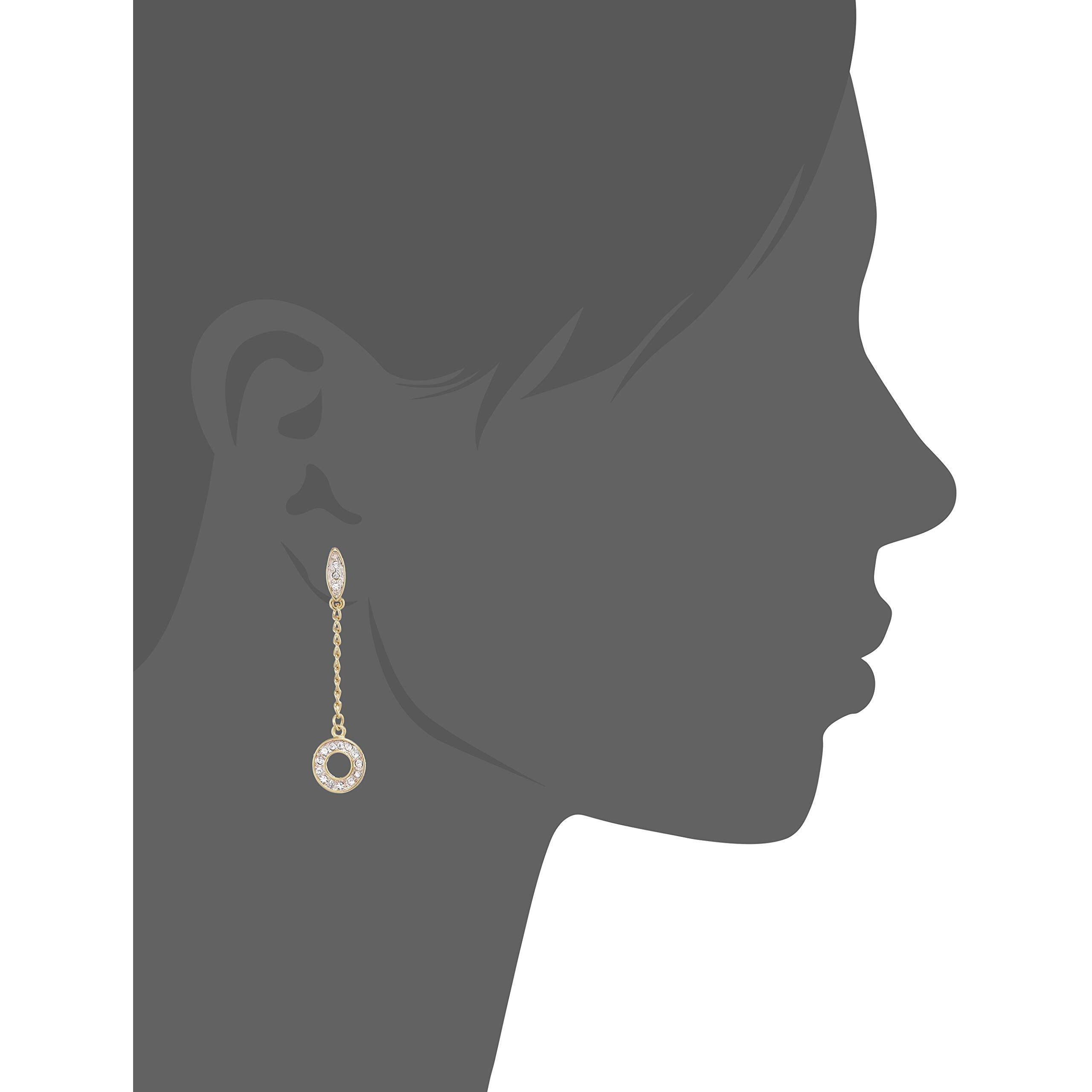 Estele 24 Kt Gold and Silver Plated Mis matched Ring and coin Dangle Earrings For girls