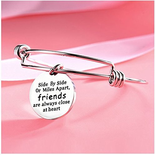 Yellow Chimes Friend Love Steel Collection Charm Bracelet for Girls (Silver)(YCSSBR-222FRND-SL)