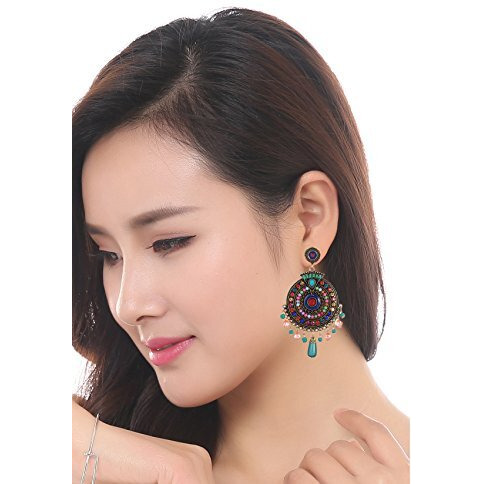 YouBella Jewellery Bohemian Multi-Color Earings Earrings for Girls and Women