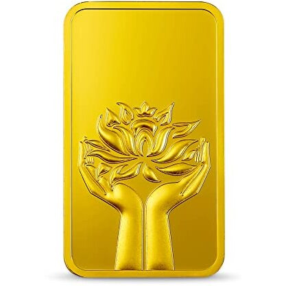 MMTC-PAMP 999.9+ Purity 24K 2gm Lotus Yellow Gold Bar