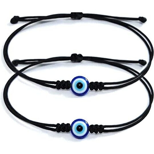 ARTIFICIAL TREE HANDMADE Evil Eye NAZAR DHAGA BRACELET ADJUSTABLE BRACELET FRIENDSHIP BAND FOR WOMEN MEN Nazar Bracelets 2 piece (AT GIRLS BRCT 005)