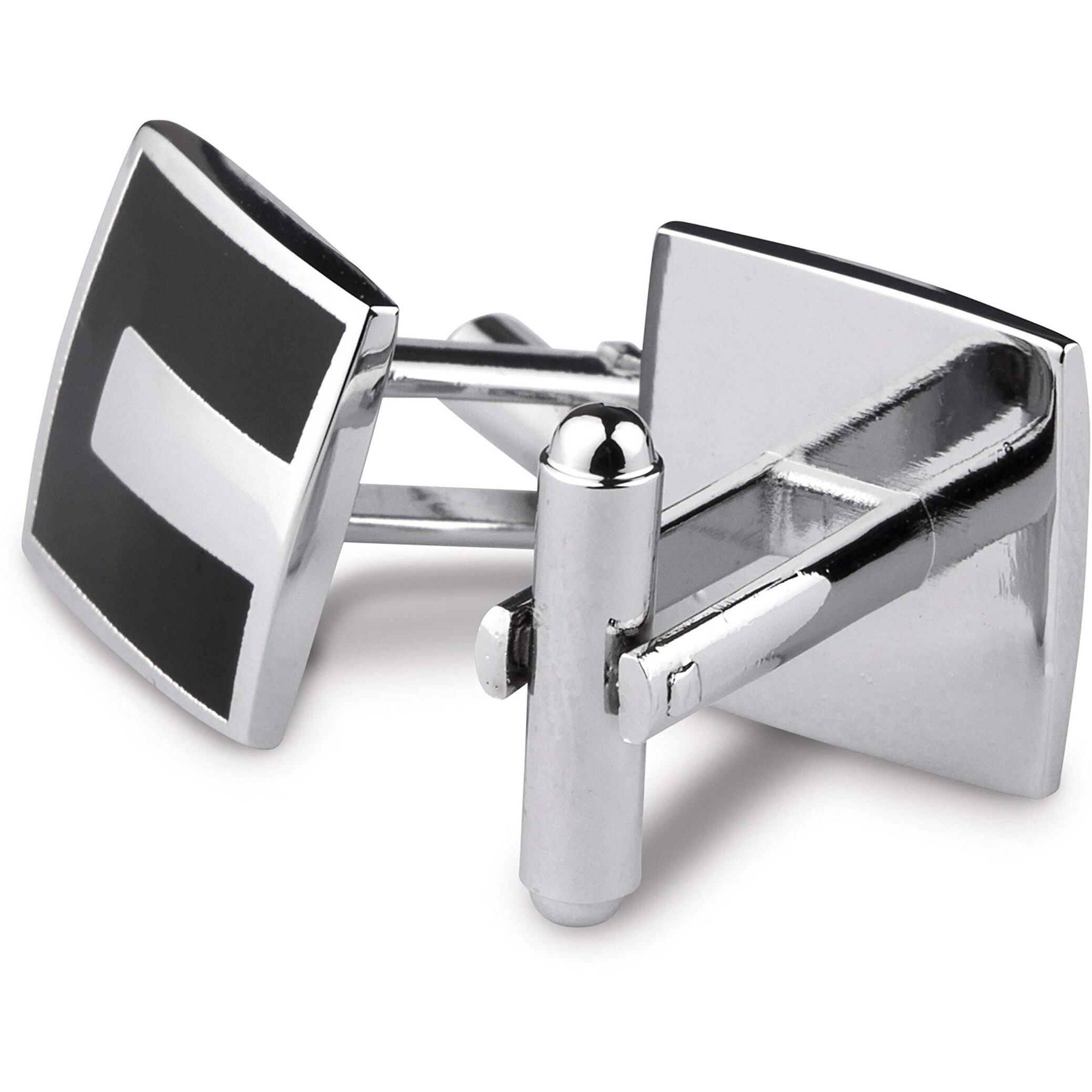 Kovove The Bling Black Cufflinks for Men