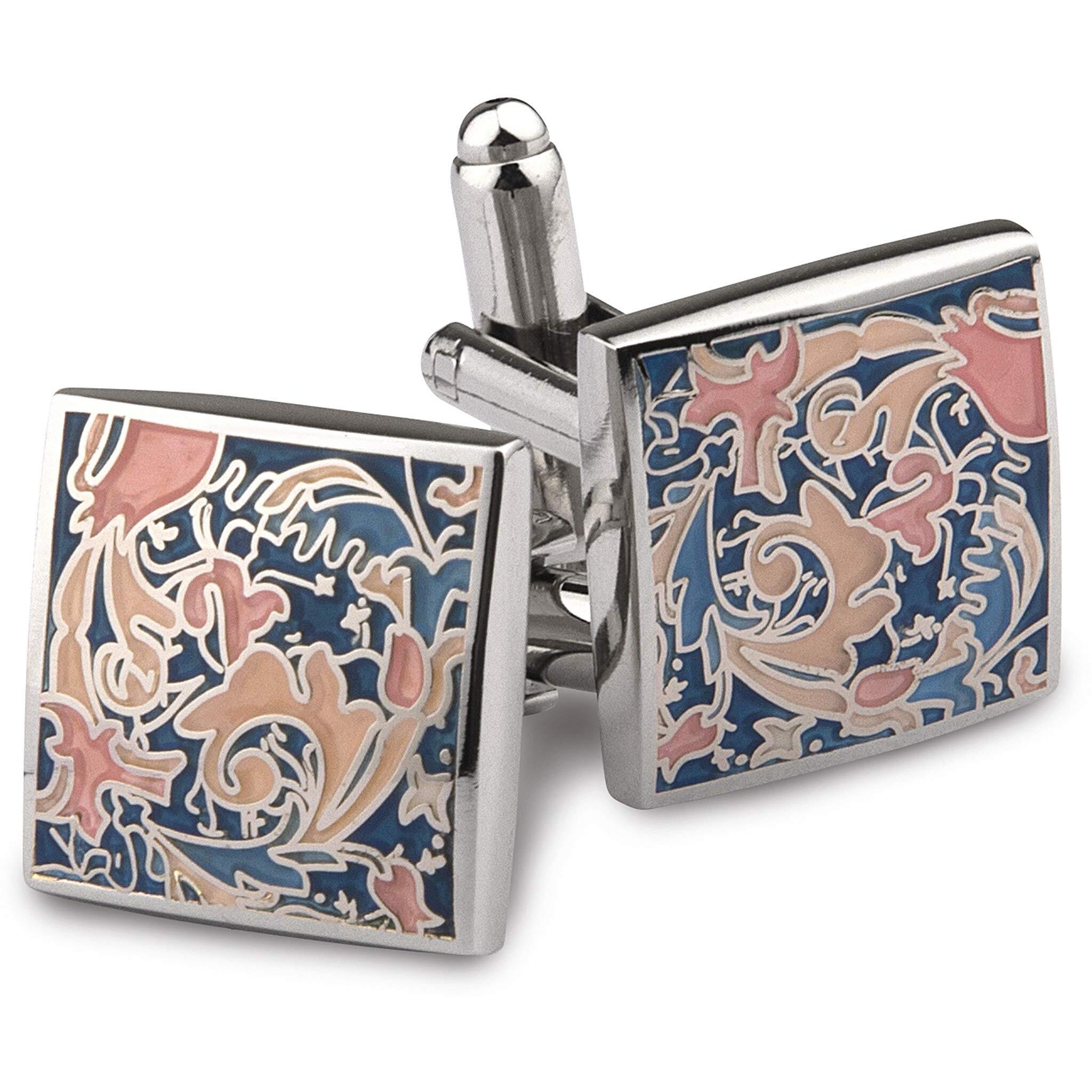 Peluche Designer Multicolor Enamel Cufflinks for Men