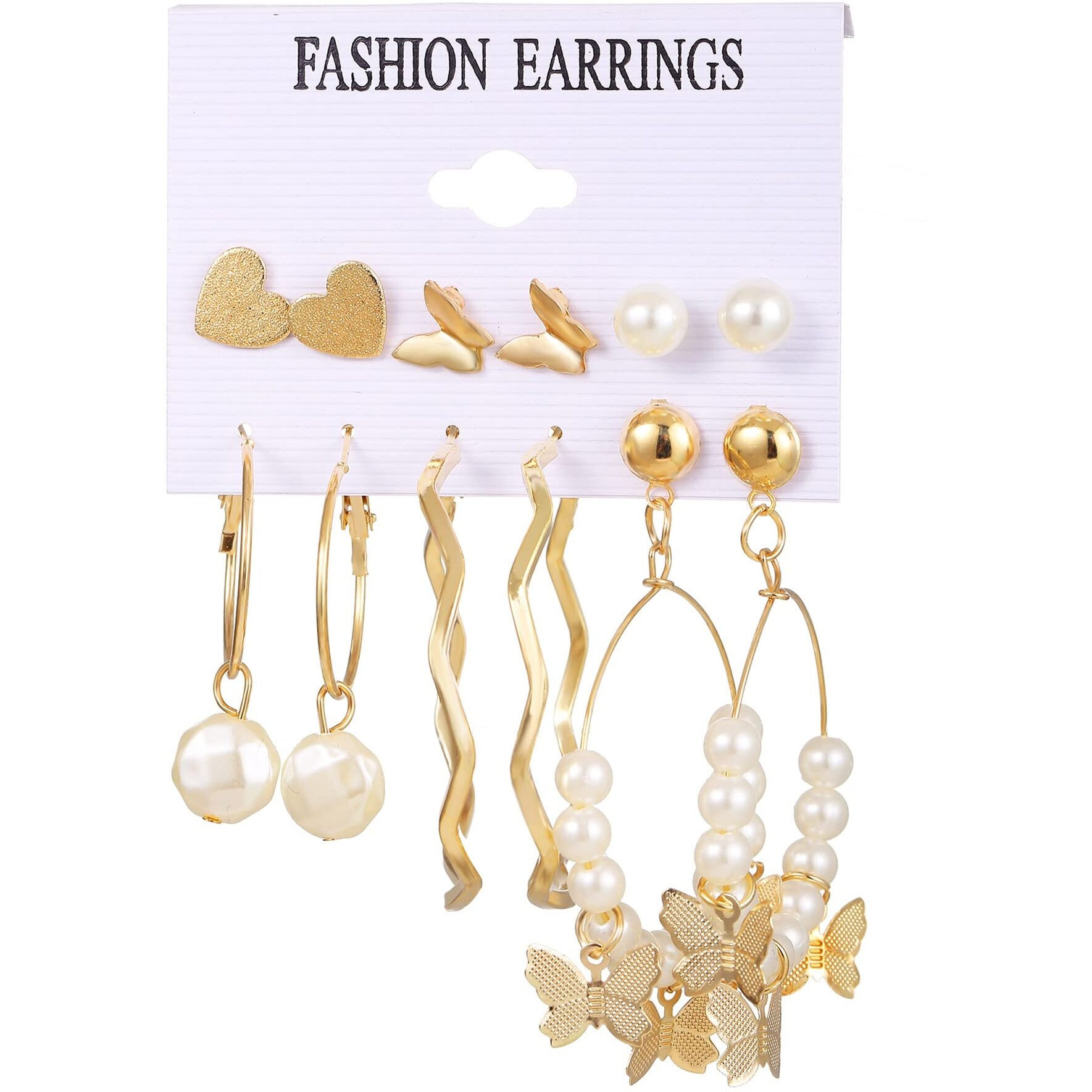 YouBella Jewellery Celebrity Inspired Gold Plated Earrings Combo for Girls and Women (Style 1)