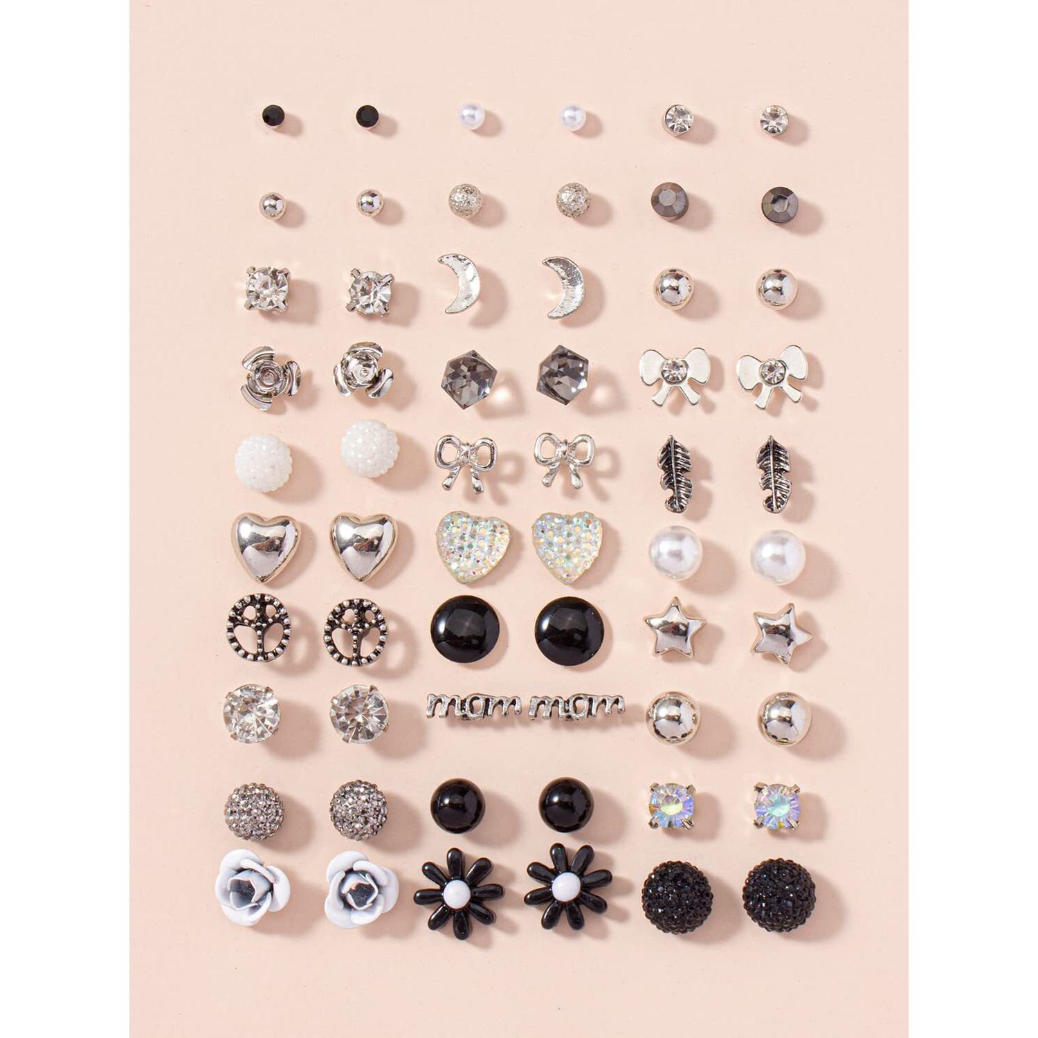 Shining Diva Fashion 30 Pairs Earrings Combo Set Latest Stylish Crystal Pearl Earrings for Women and Girls (14779er)