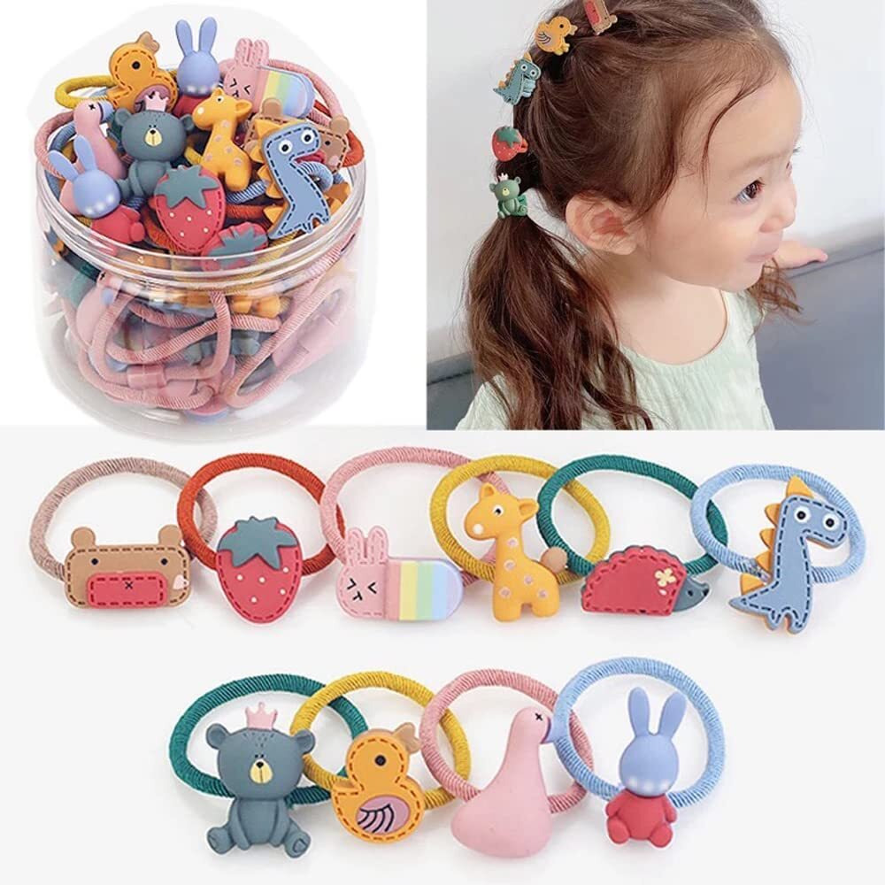 Shining Diva Fashion 20 pcs Combo Elastic Hair Bands Ties Accessories for Kids Baby Girls Women (14645hb)