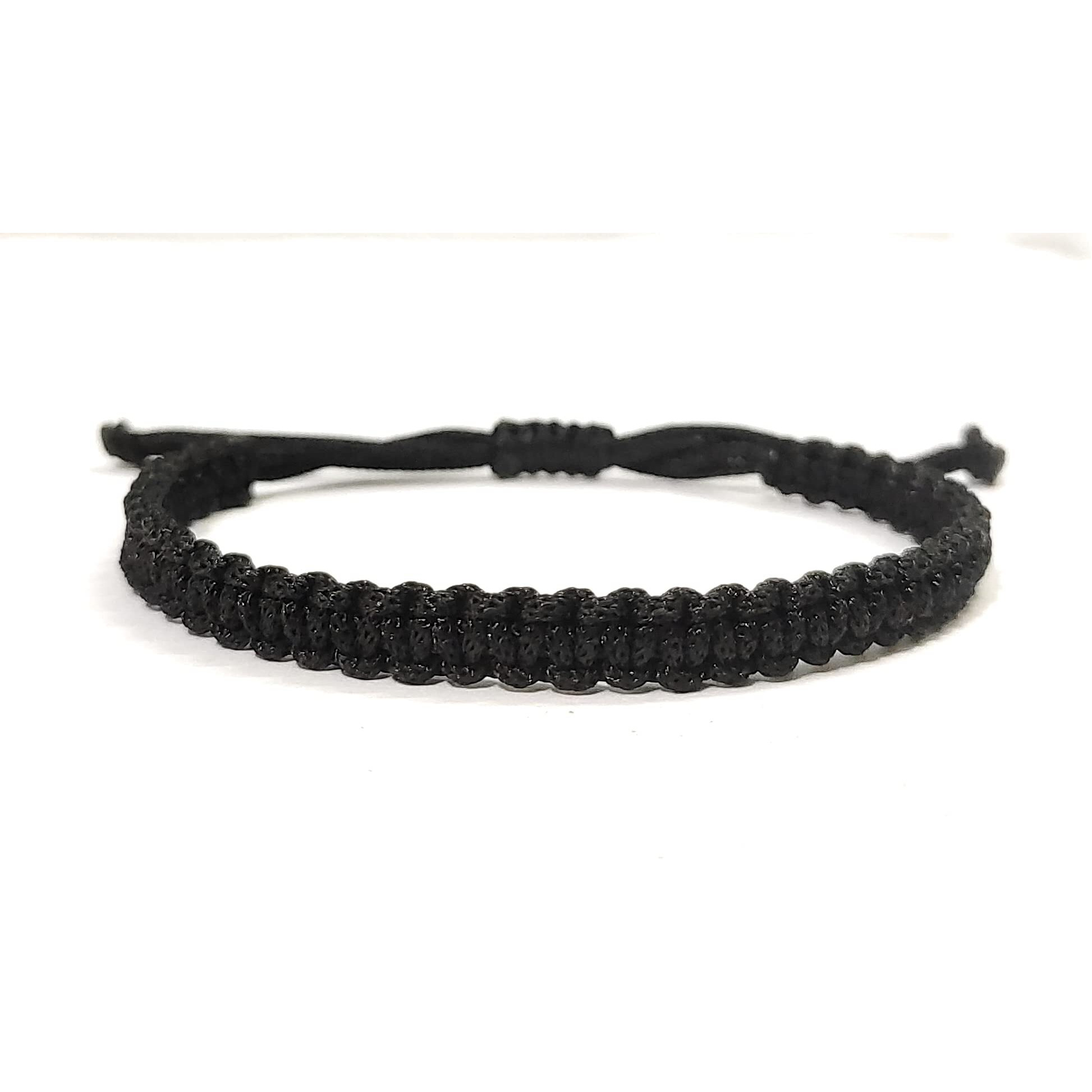 ARTIFICIAL TREE HANDMADE NAZAR DHAGA BRACELET ADJUSTABLE WRISTBAND BRACELET FRIENDSHIP BAND FOR WOMEN MEN- 100% SKIN FRIENDLY Nazar Bracelet 2 Piece (AT GIRLS BRCT 001) (BLACK)