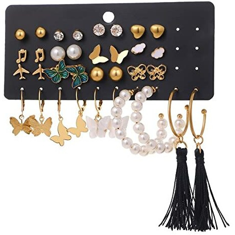 YouBella Jewellery Celebrity Inspired Gold Plated Earrings Combo for Girls and Women (Style 4)