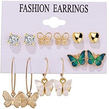 YouBella Jewellery Celebrity Inspired Gold Plated Earrings Combo for Girls and Women (Style 1)