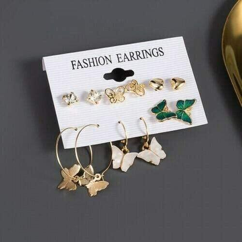 YouBella Jewellery Celebrity Inspired Gold Plated Earrings Combo for Girls and Women (Style 1)